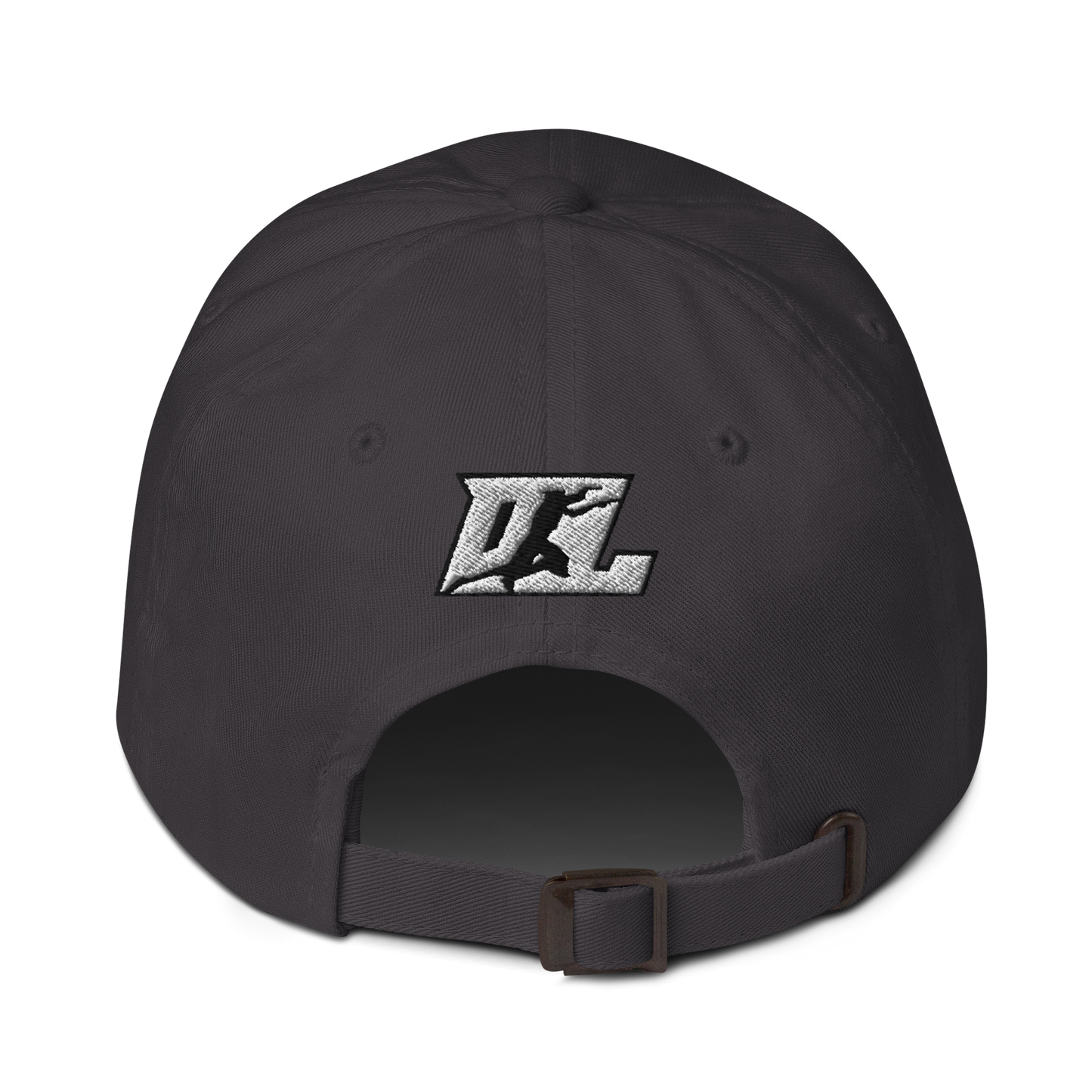 Cap White with Black Outline DL Logo (Front+Back)