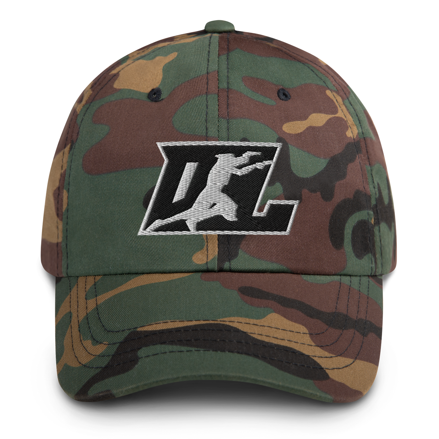 Cap Black with White Outline DL Logo