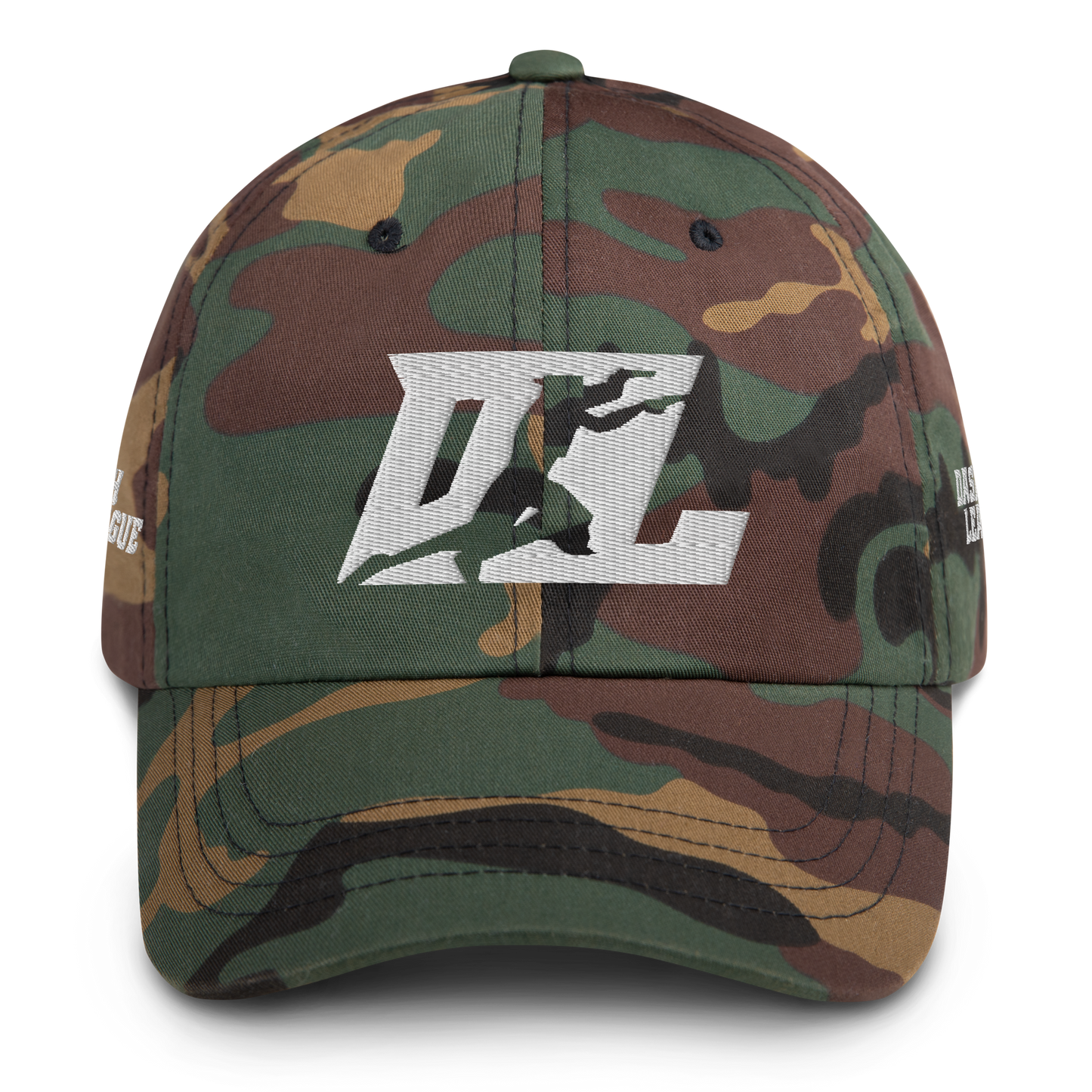 Cap White DL Logo (Front+Back+Sides)