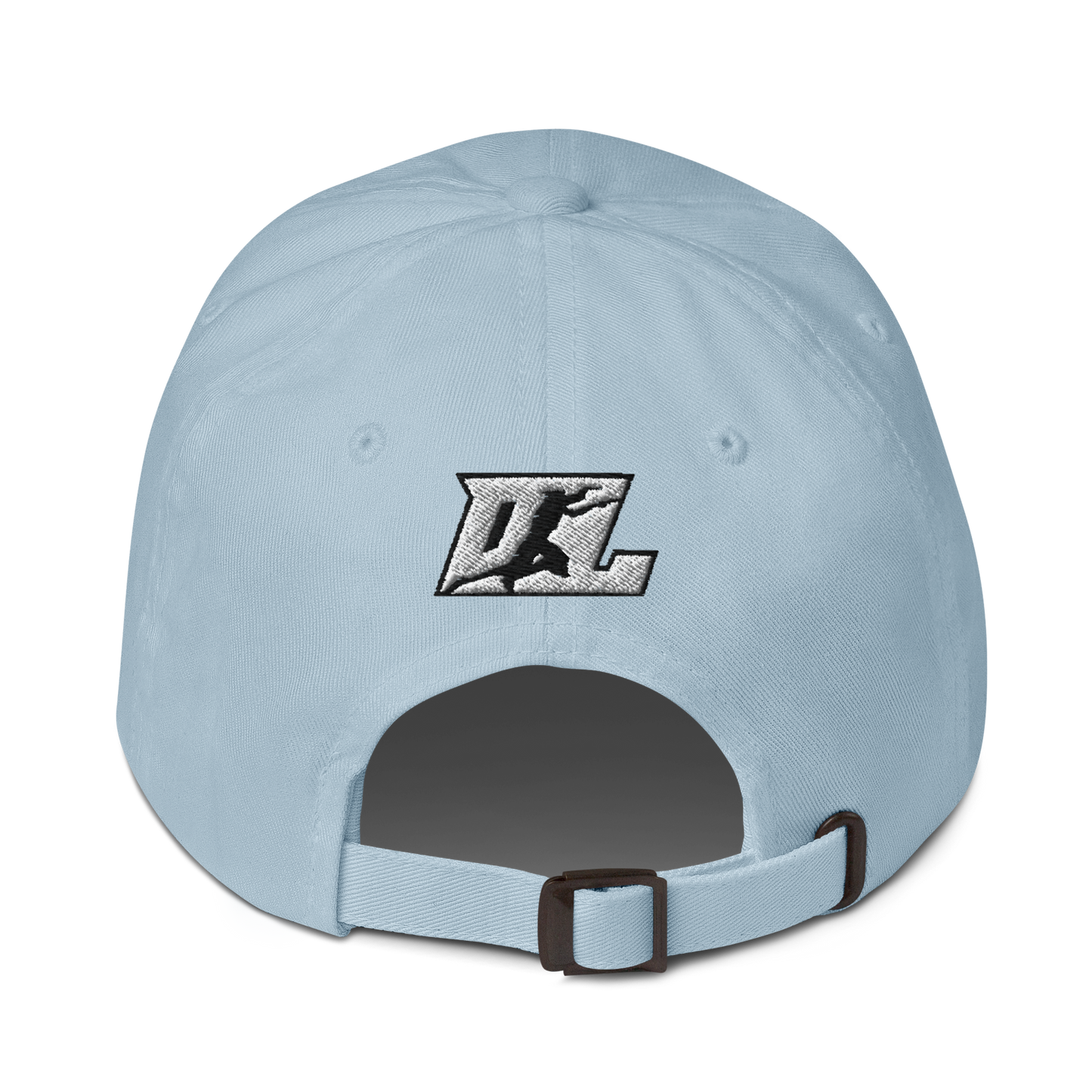 Cap White with Black Outline DL Logo (Front+Back)