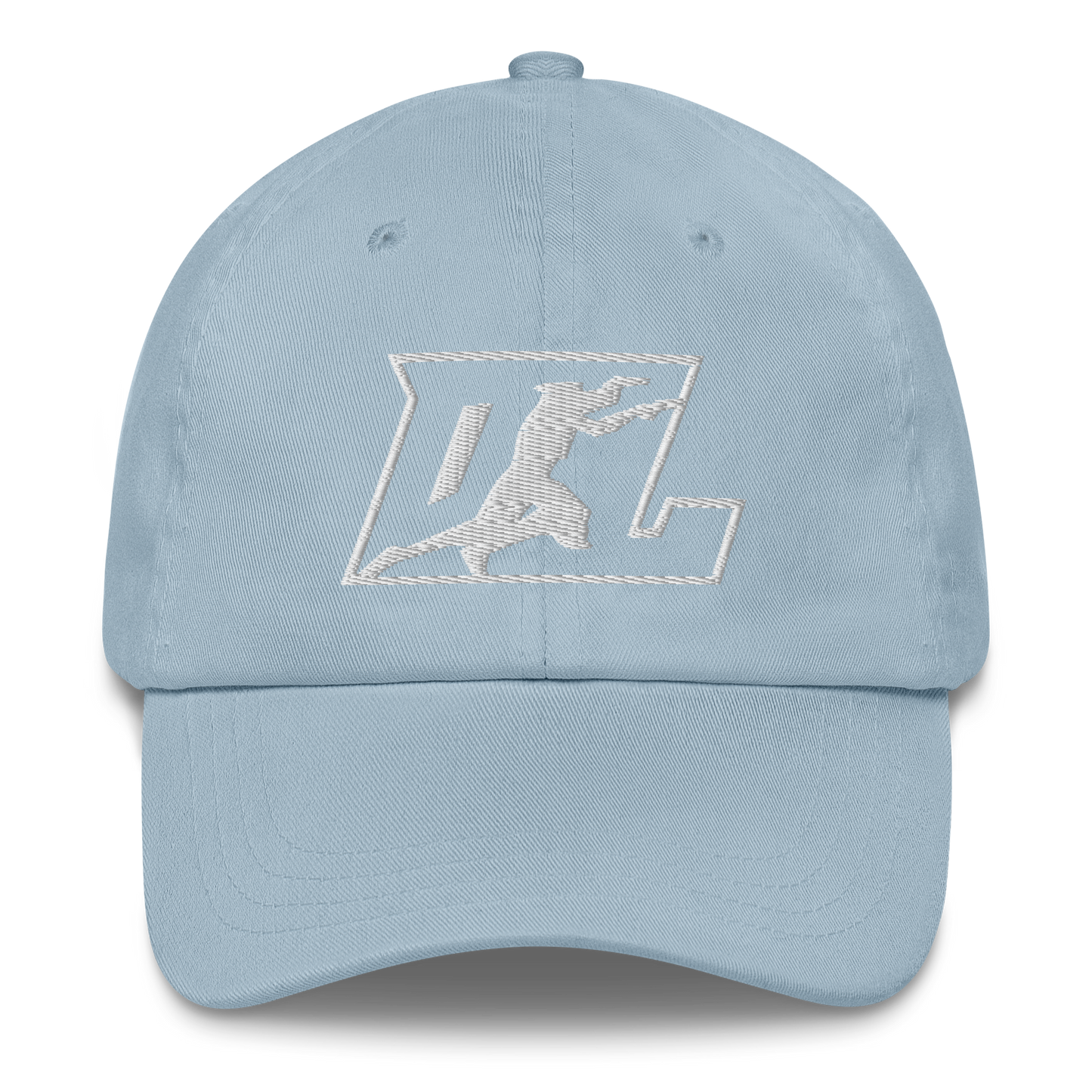 Cap White Outline DL Logo