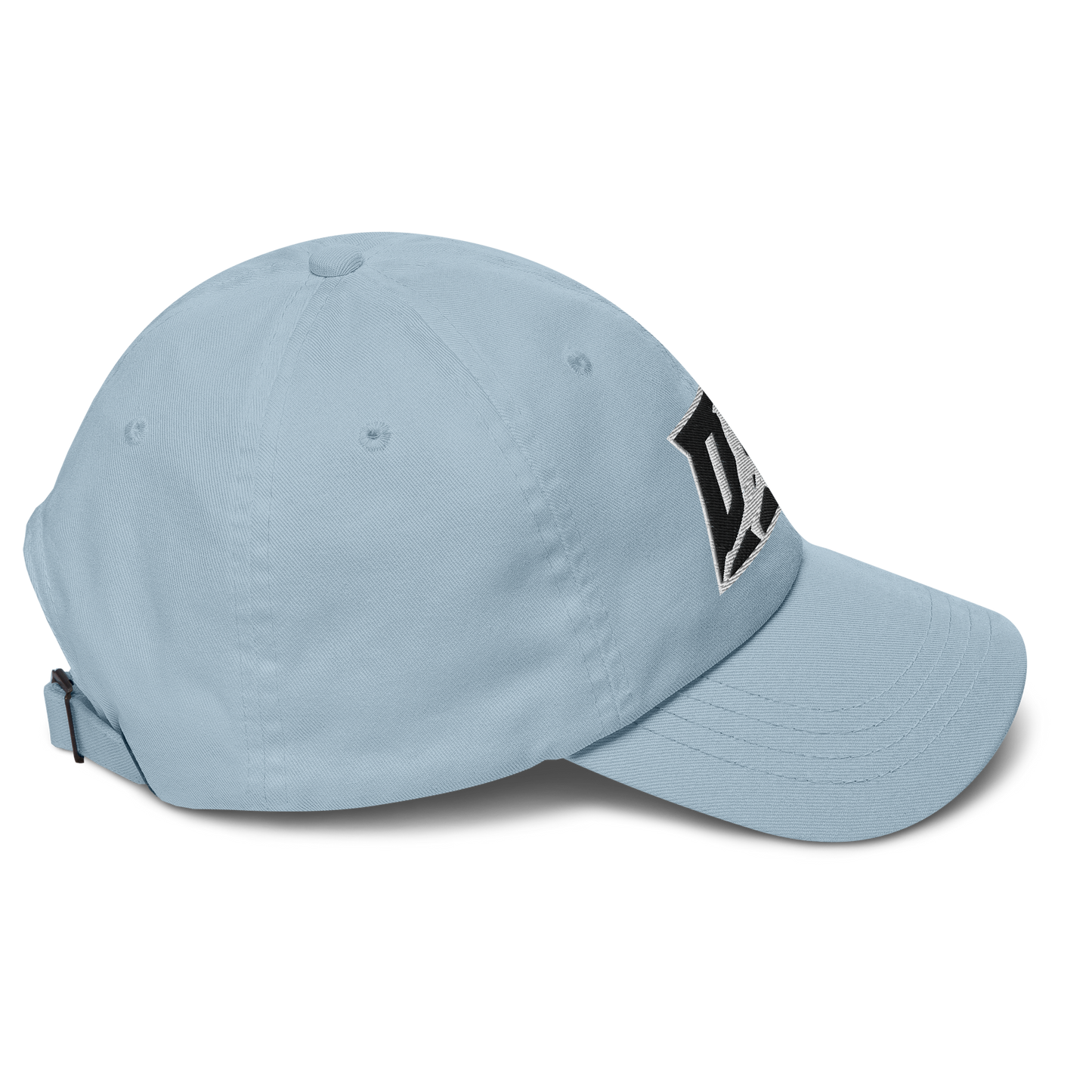 Cap Black with White Outline DL Logo