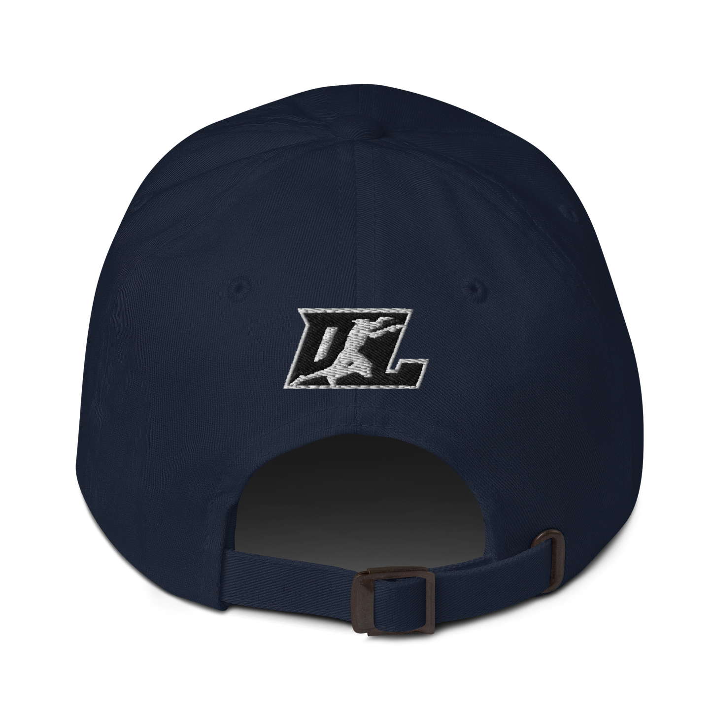 Cap Black with White Outline DL Logo (Front+Back)