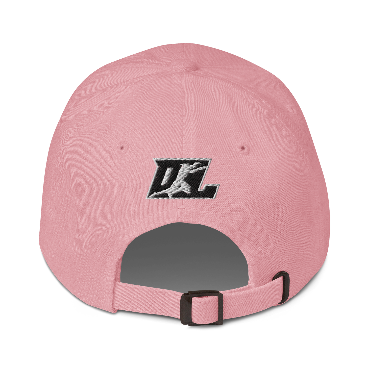 Cap Black with White Outline DL Logo (Front+Back)