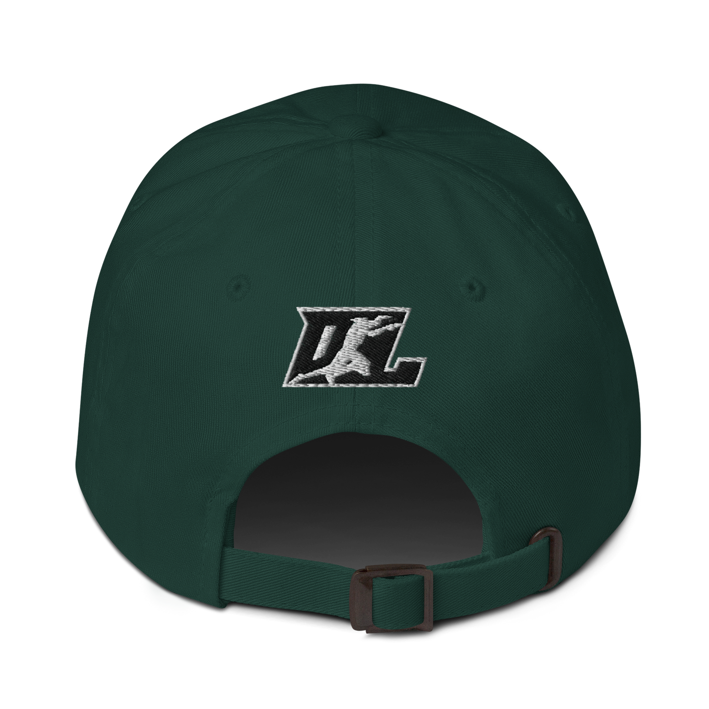 Cap Black with White Outline DL Logo (Front+Back)