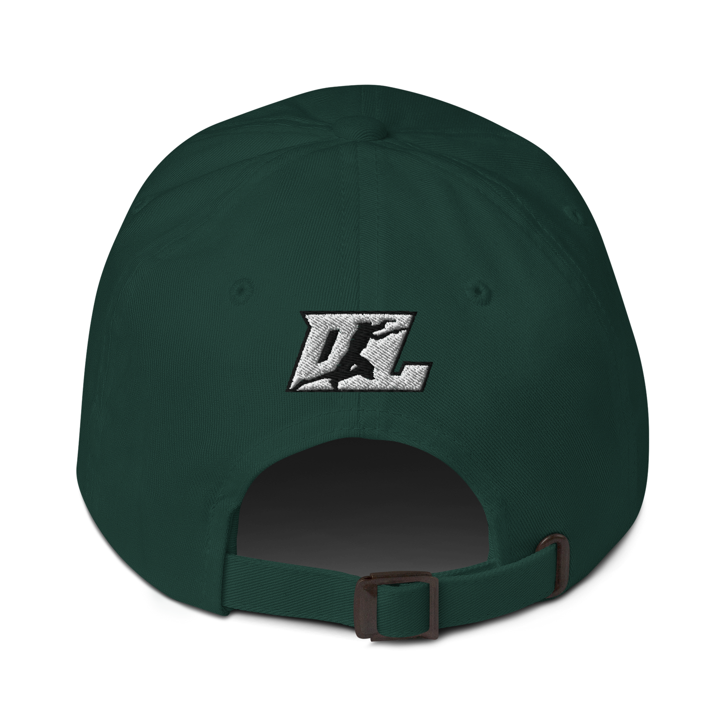 Cap White with Black Outline DL Logo (Front+Back)