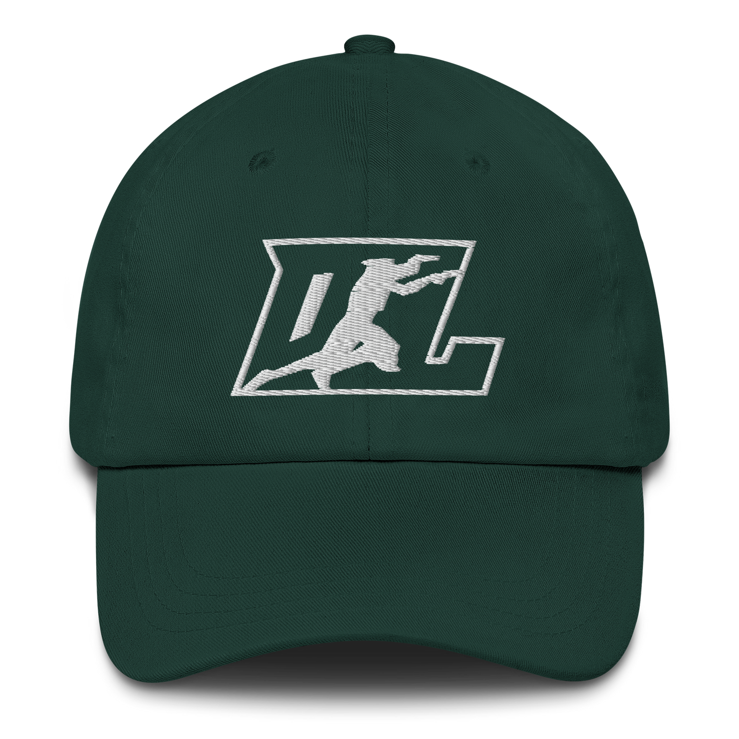 Cap White Outline DL Logo (Front+Back)