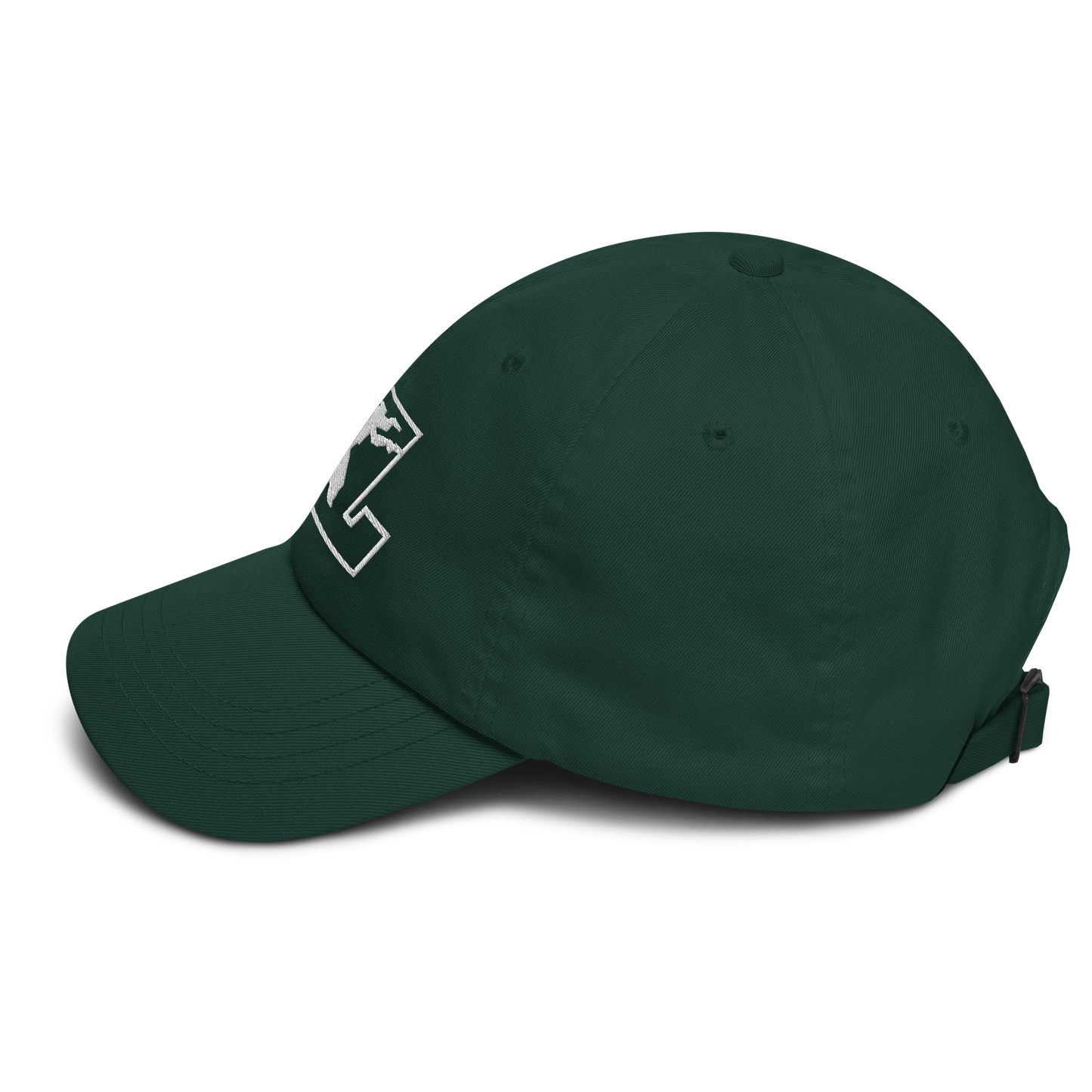 Cap White Outline DL Logo (Front+Back)