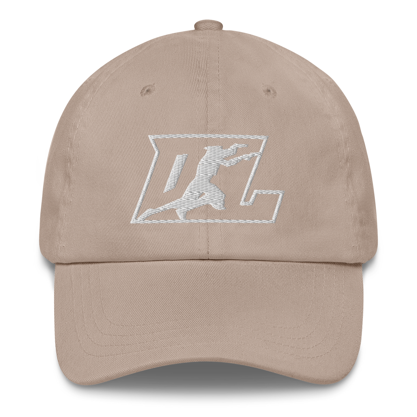 Cap White Outline DL Logo (Front+Back)