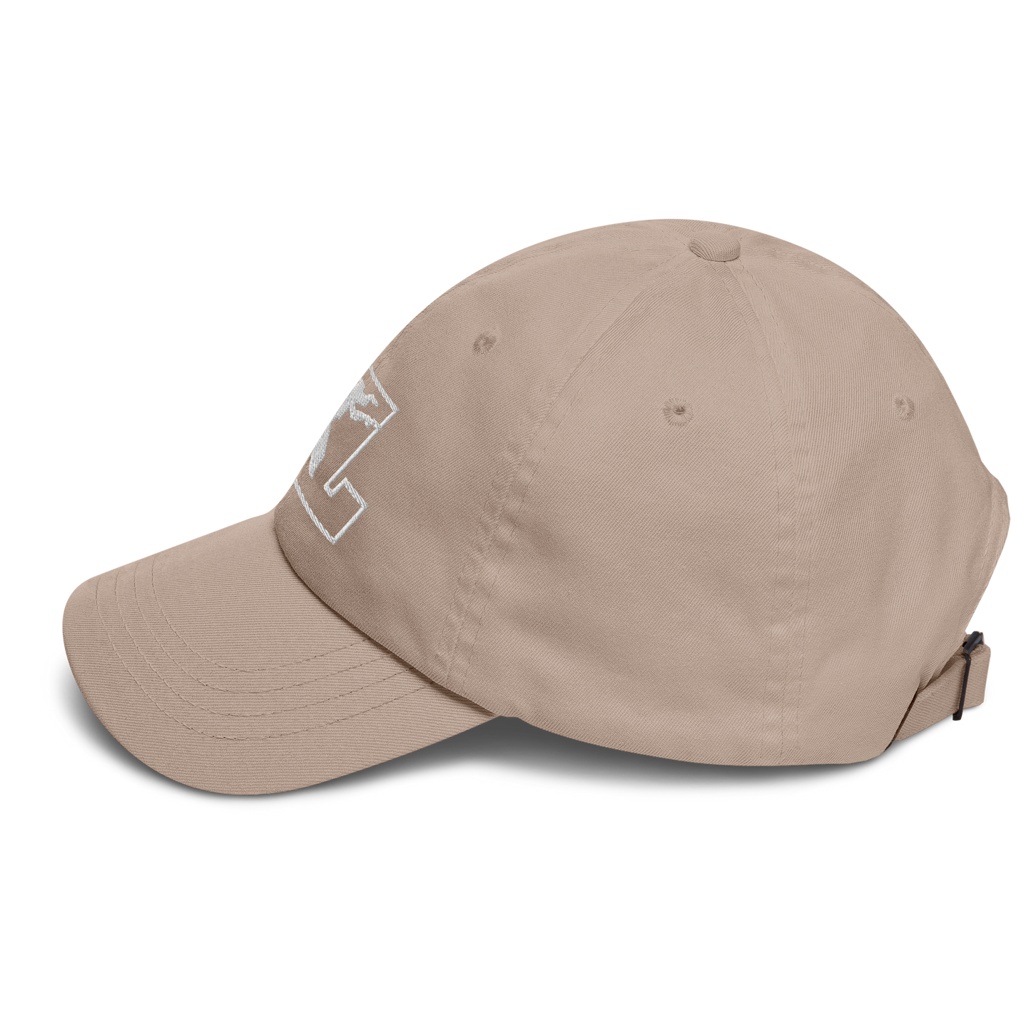 Cap White Outline DL Logo (Front+Back)