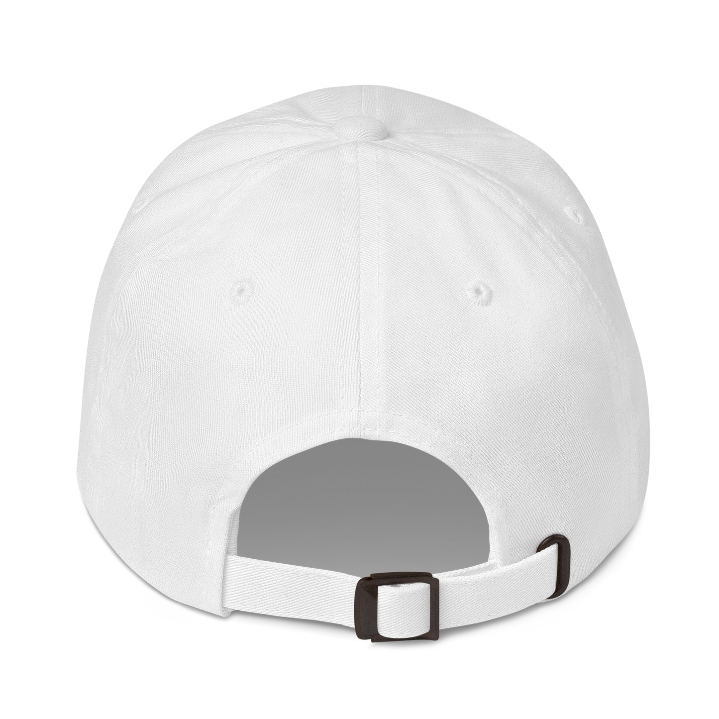 Cap White with Black Outline DL Logo