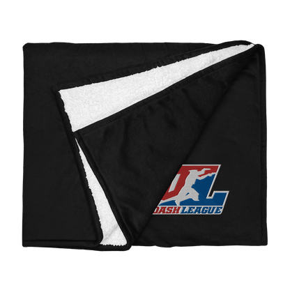 Sherpa Blanket Color with White Outline DL Logo