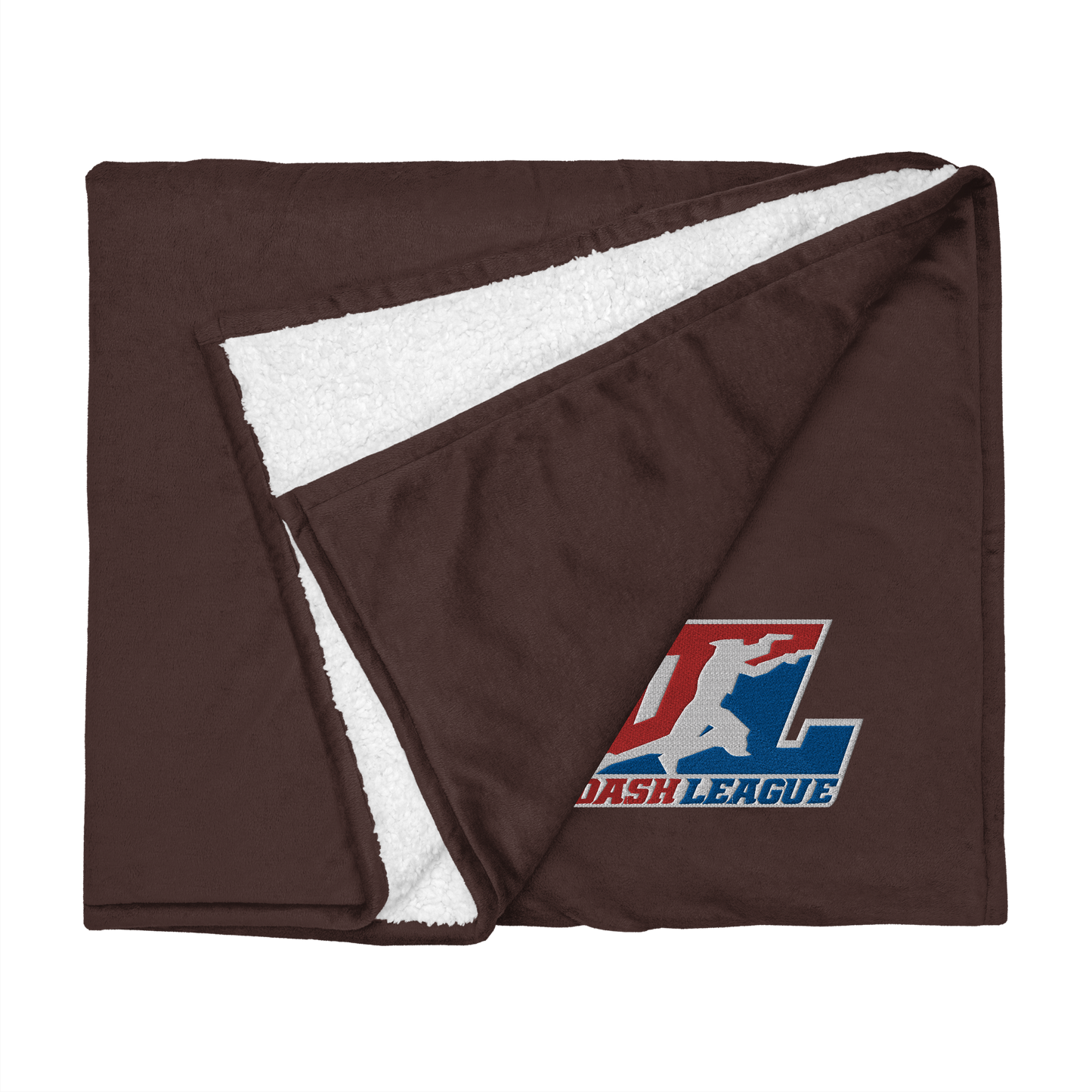 Sherpa Blanket Color with White Outline DL Logo