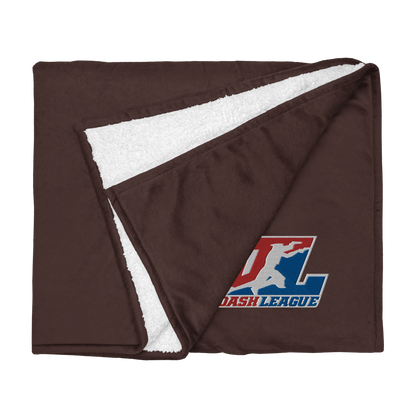 Sherpa Blanket Color with White Outline DL Logo