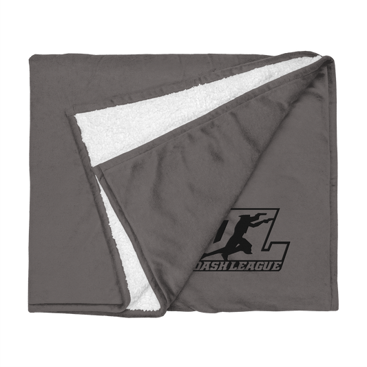 Sherpa Blanket Black Outline DL Logo