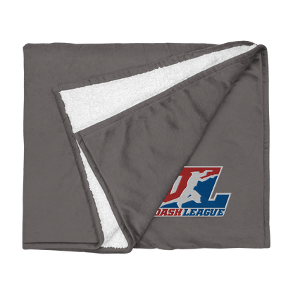 Sherpa Blanket Color with White Outline DL Logo