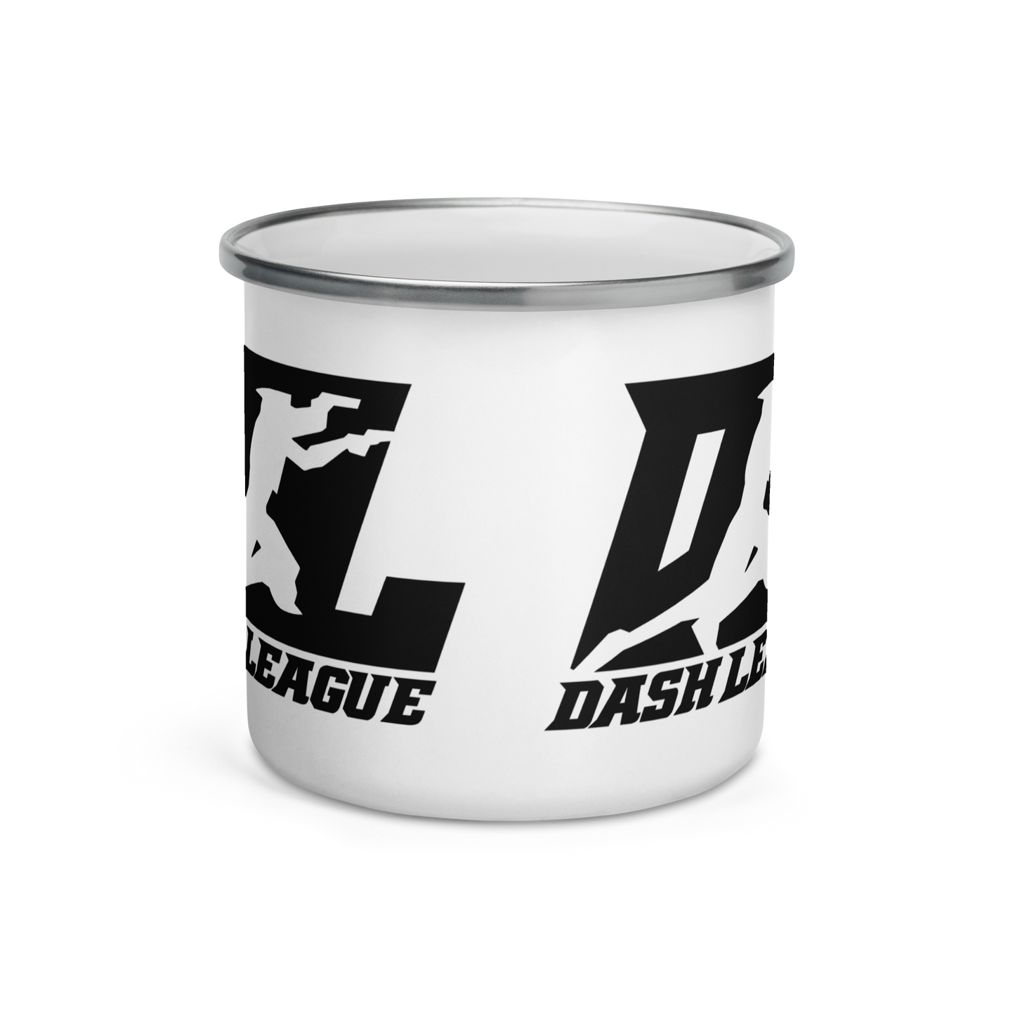 Enamel Mug Black DL Logo Wrap