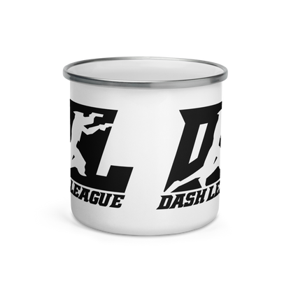 Enamel Mug Black DL Logo Wrap