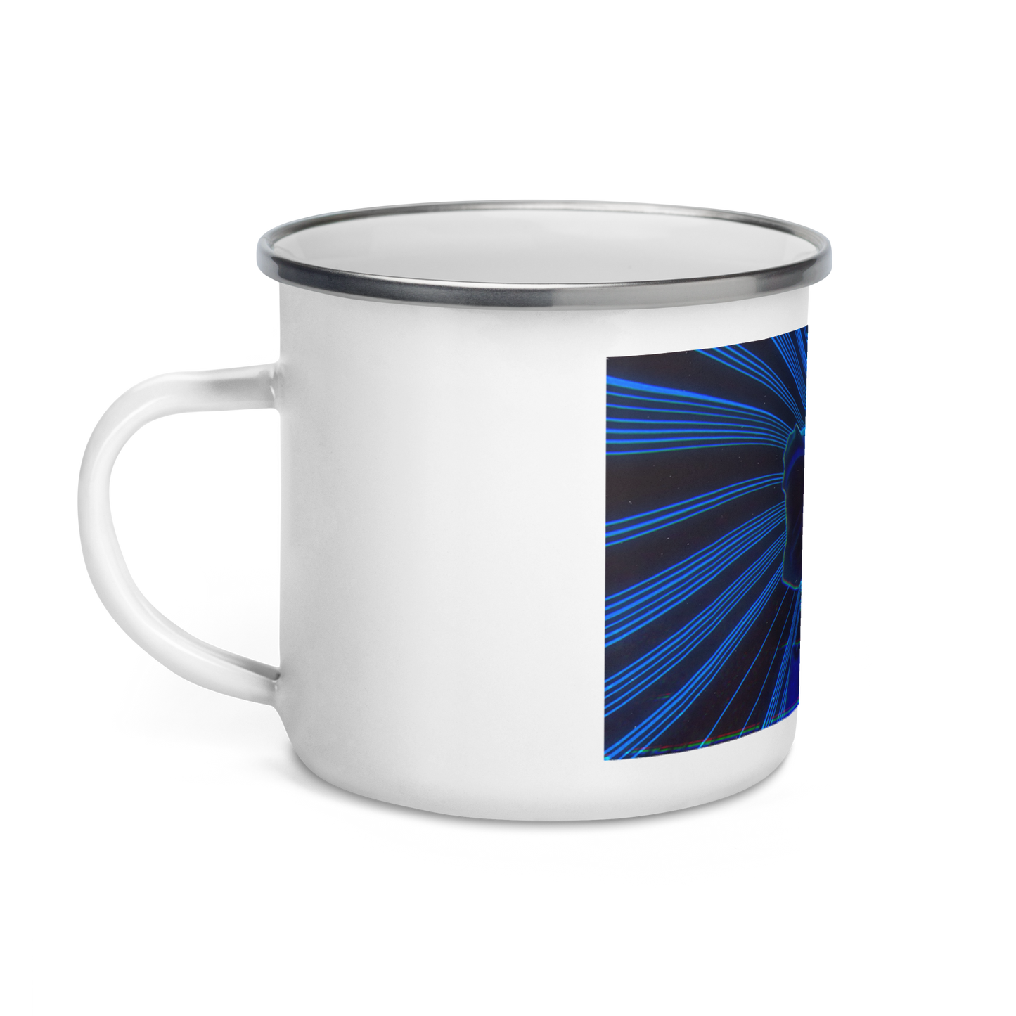 Taza de esmalte con el logo de Dual Sniper (de Grim)