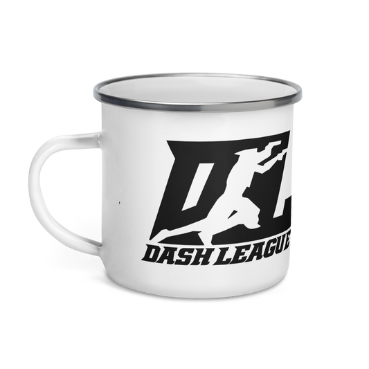 Enamel Mug Black DL Logo Wrap