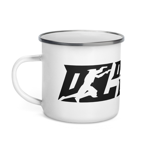 Enamel Mug Black Wide DL Logo