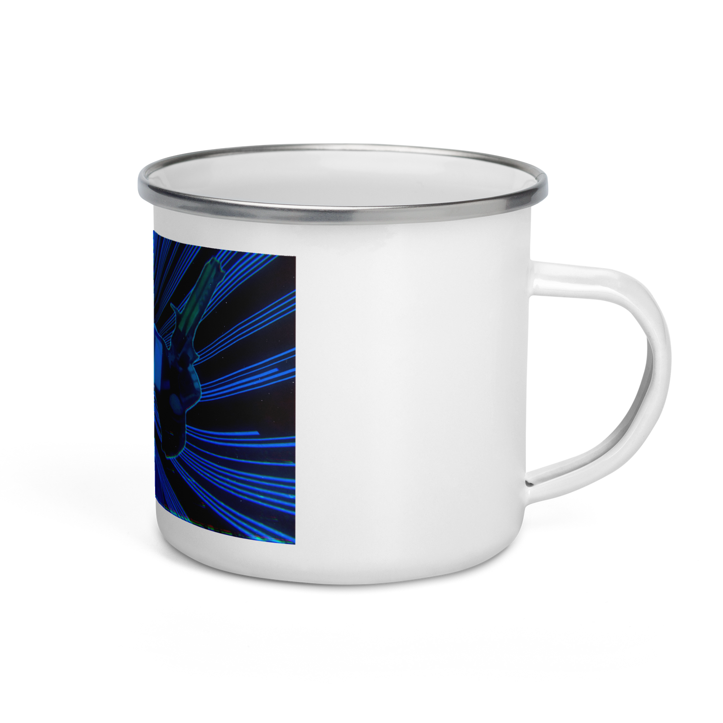 Taza de esmalte con el logo de Dual Sniper (de Grim)