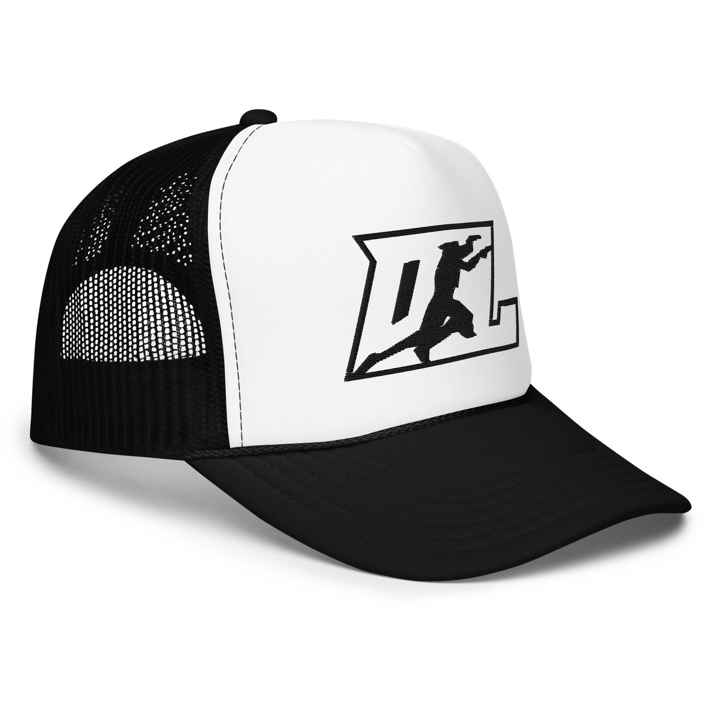 Trucker Cap Black Outline DL Logo