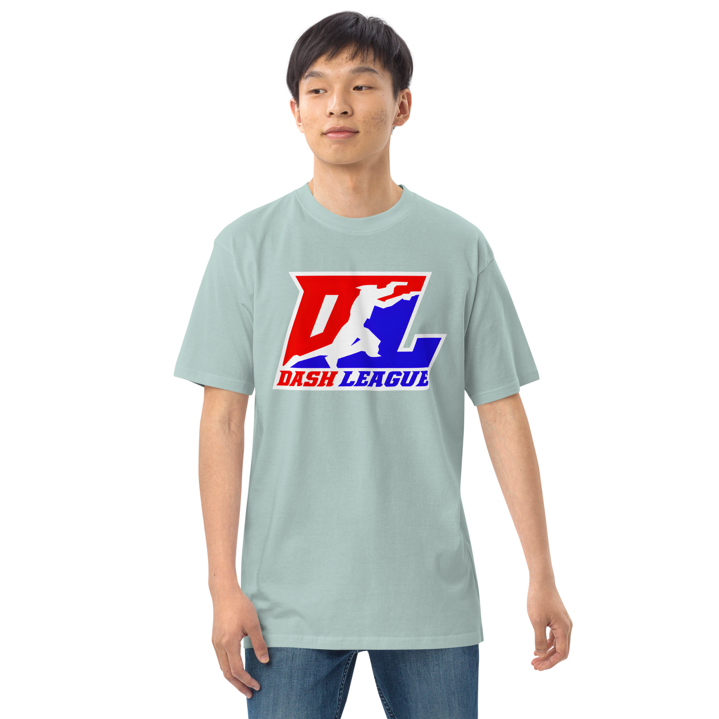 Shirt (Men) Color with White Outline DL Logo (Front+Back)