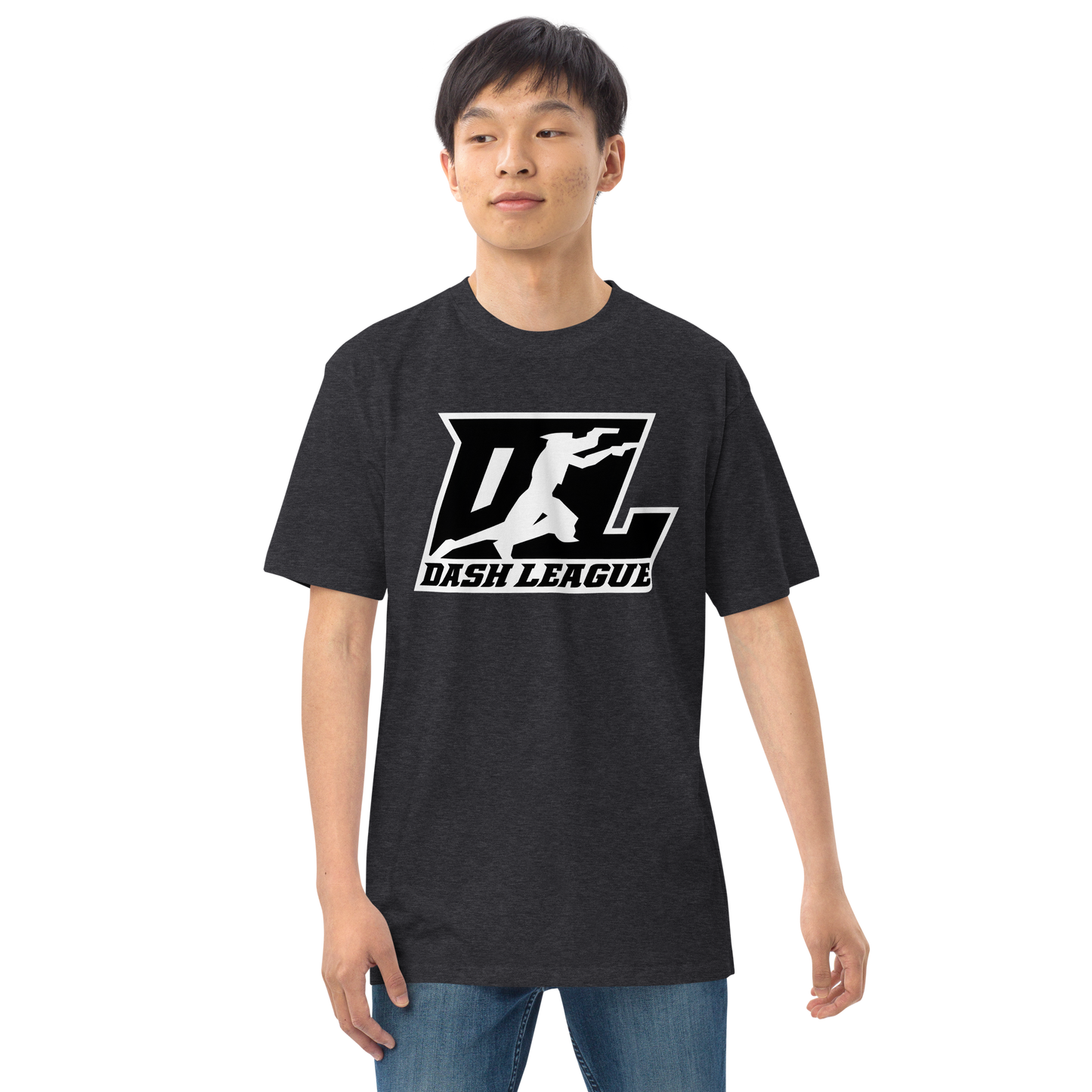 Shirt (Men) Black with White Outline DL Logo