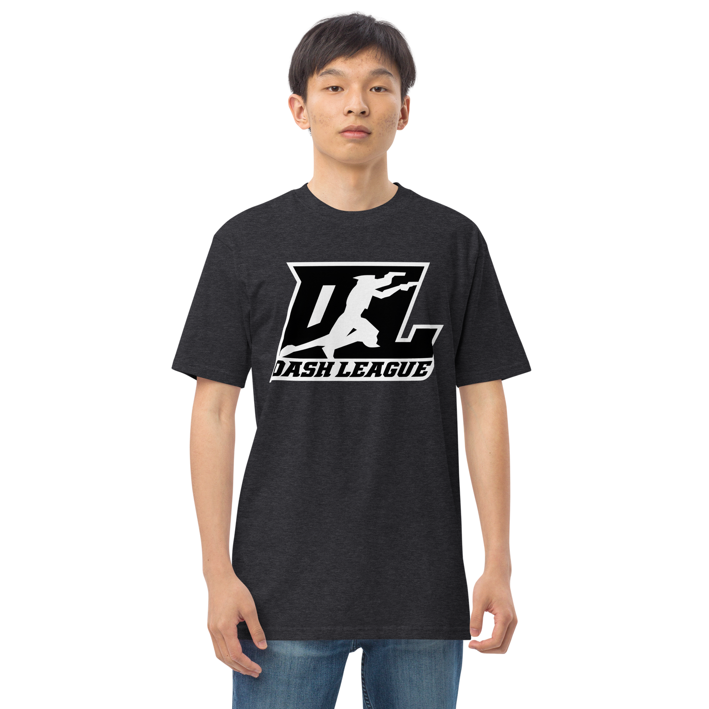 Shirt (Men) Black with White Outline DL Logo