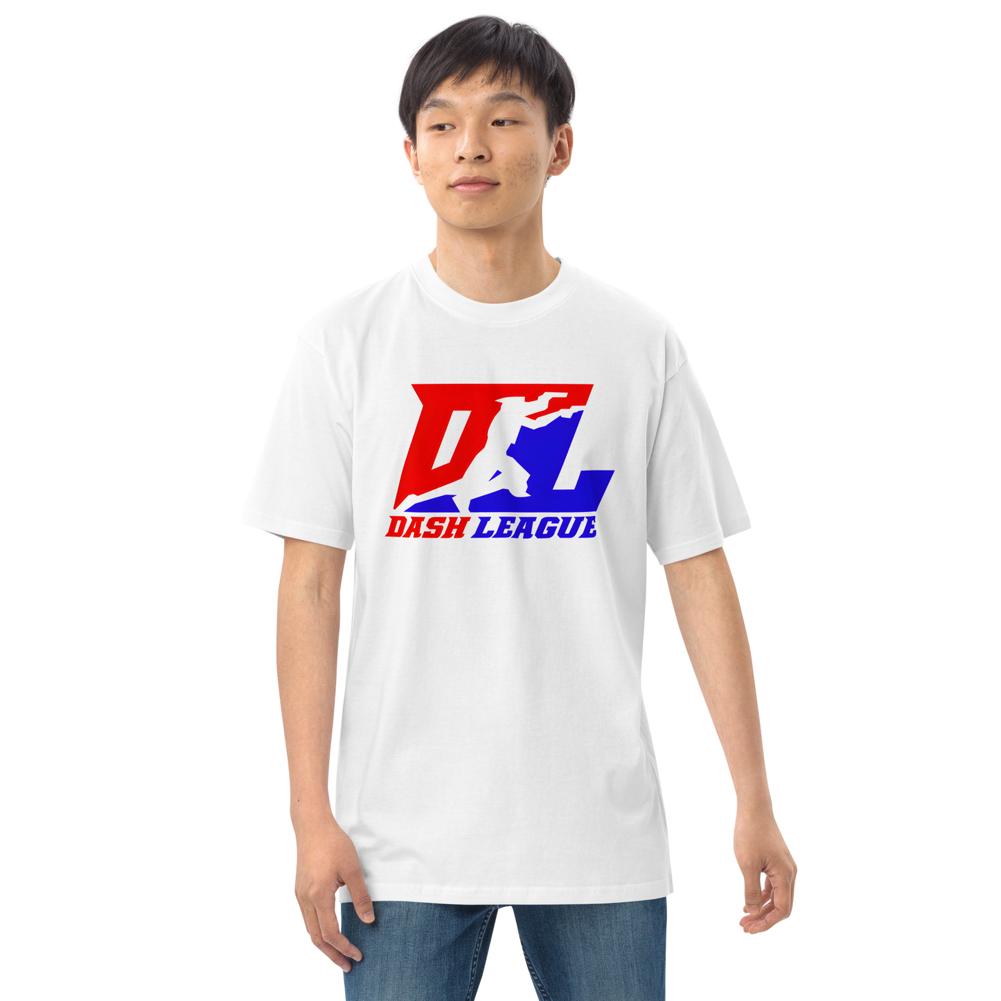 Shirt (Men) Color with White Outline DL Logo (Front+Back)