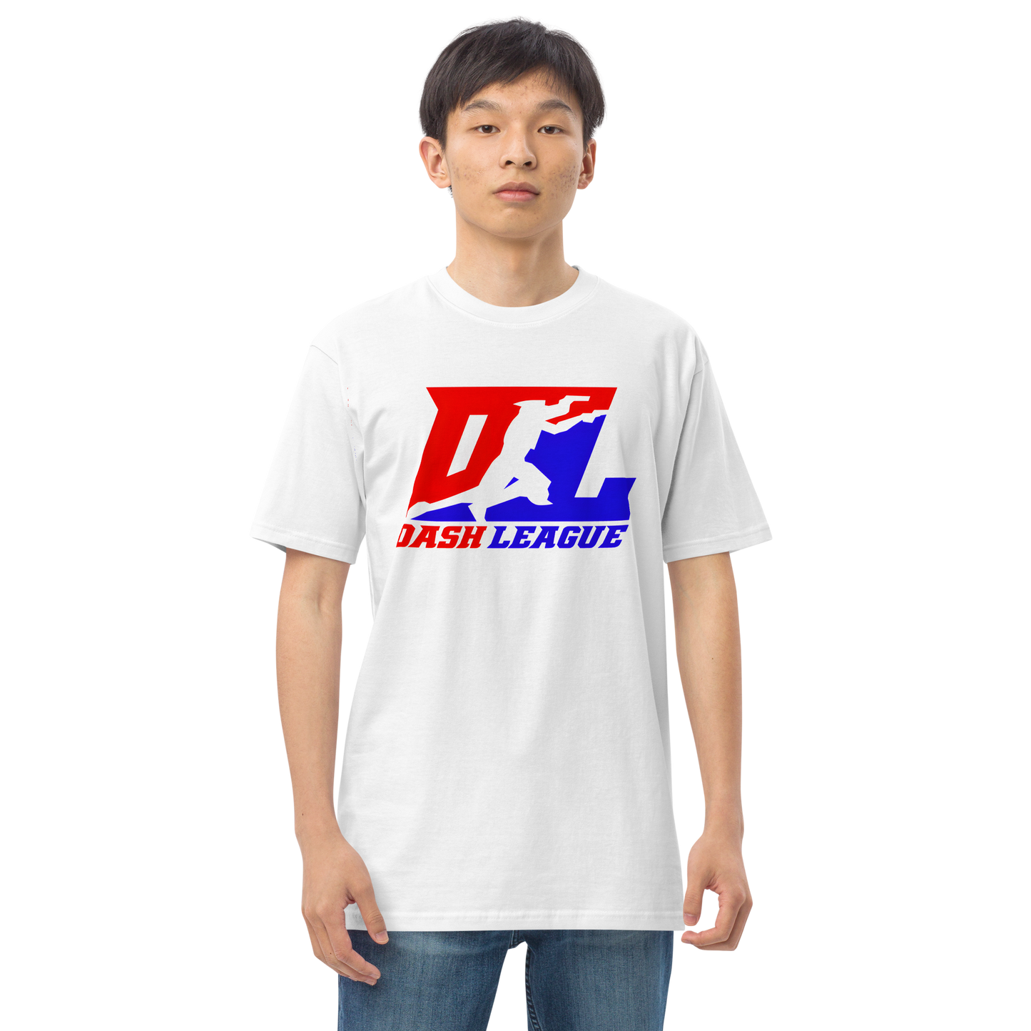 Shirt (Men) Color with White Outline DL Logo (Front+Back)