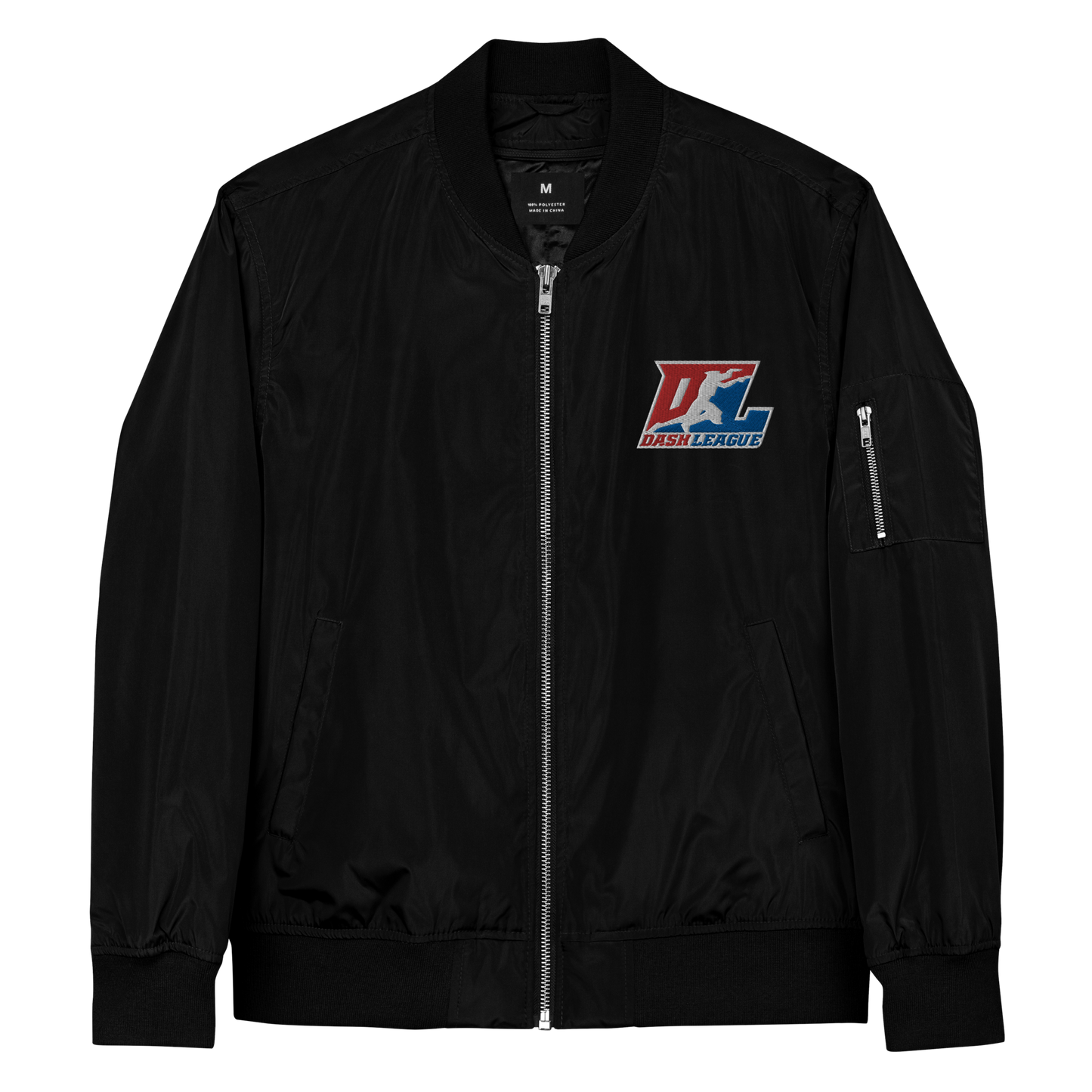 Bomber Jacket Embroidered Color with White Outline DL Logo