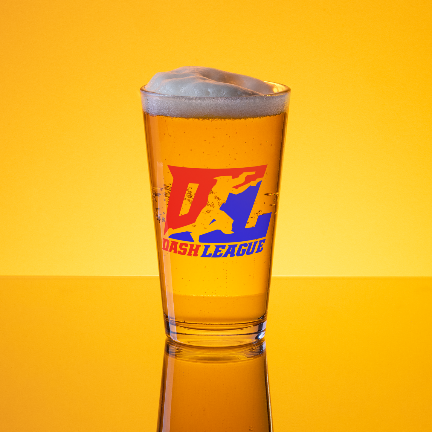 Pint Glass Color DL Logo