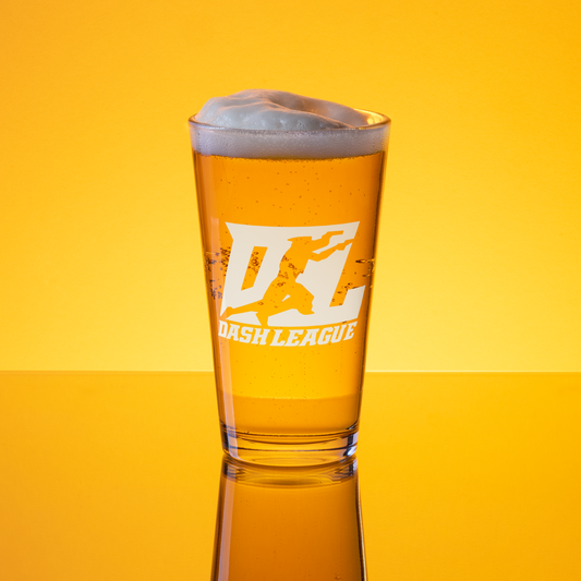 Pint Glass White DL Logo