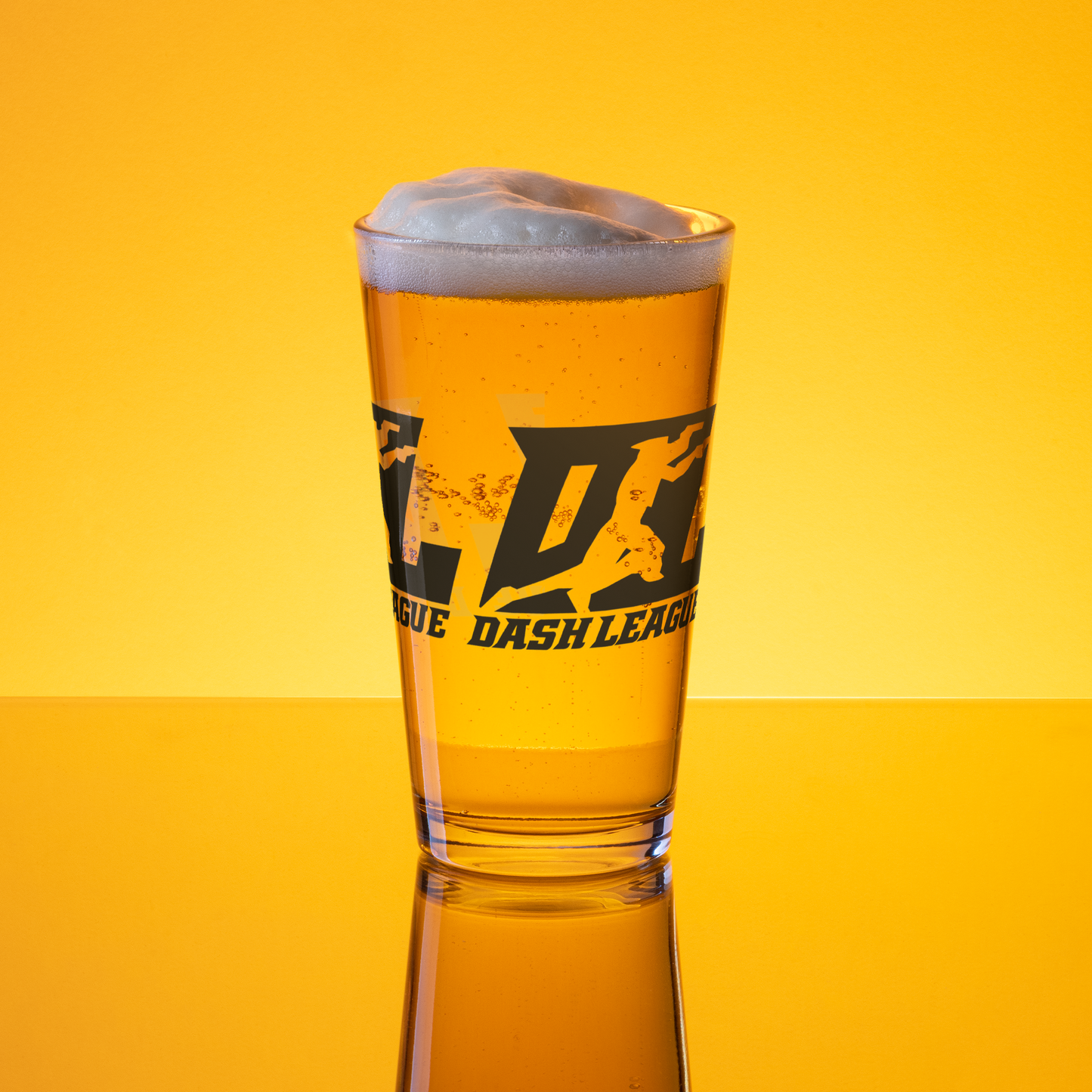 Pint Glass Black DL Logo Wrap