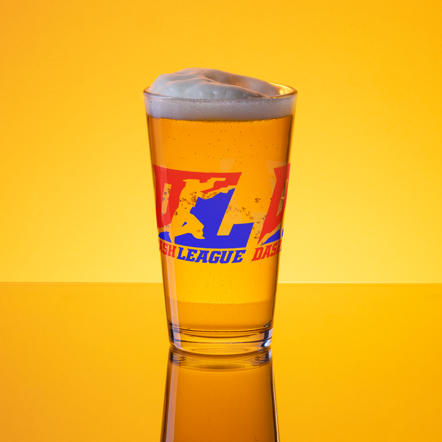 Pint Glass Color DL Logo Wrap