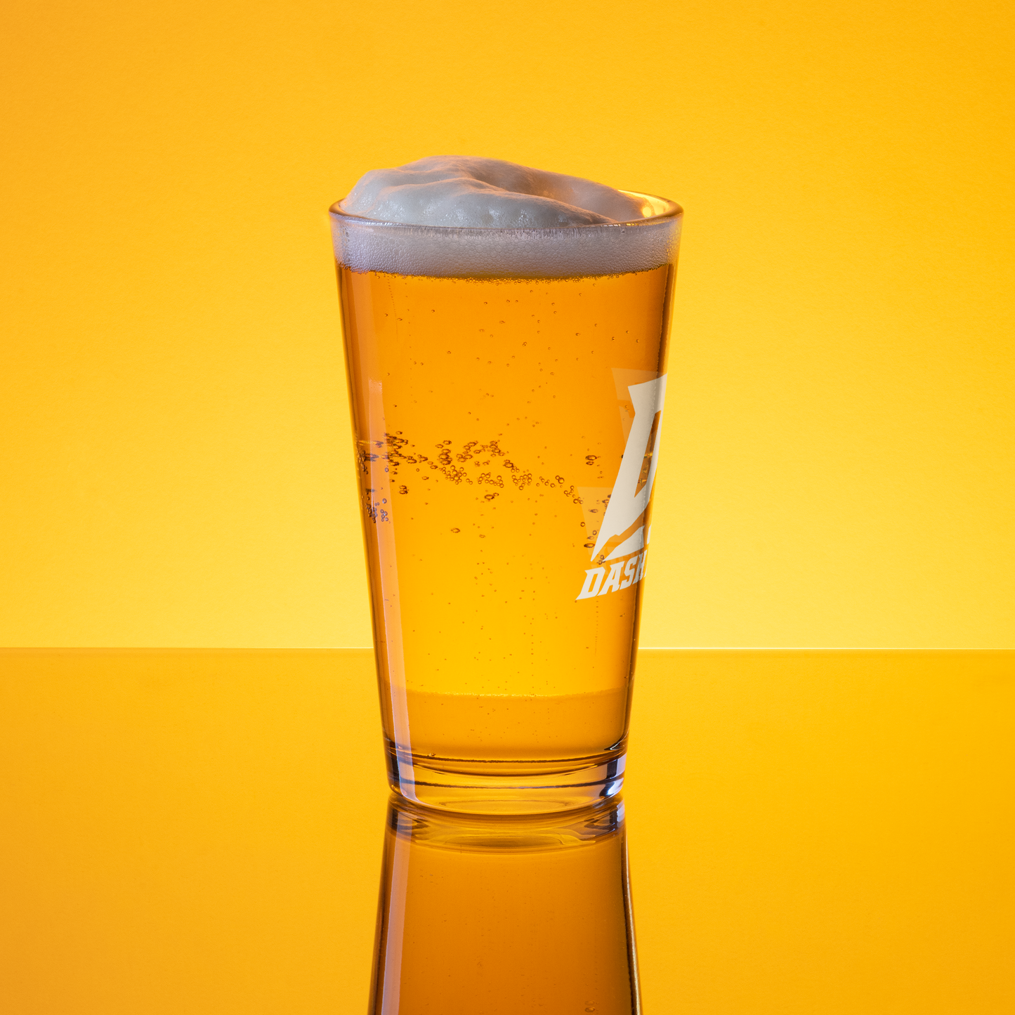 Pint Glass White DL Logo