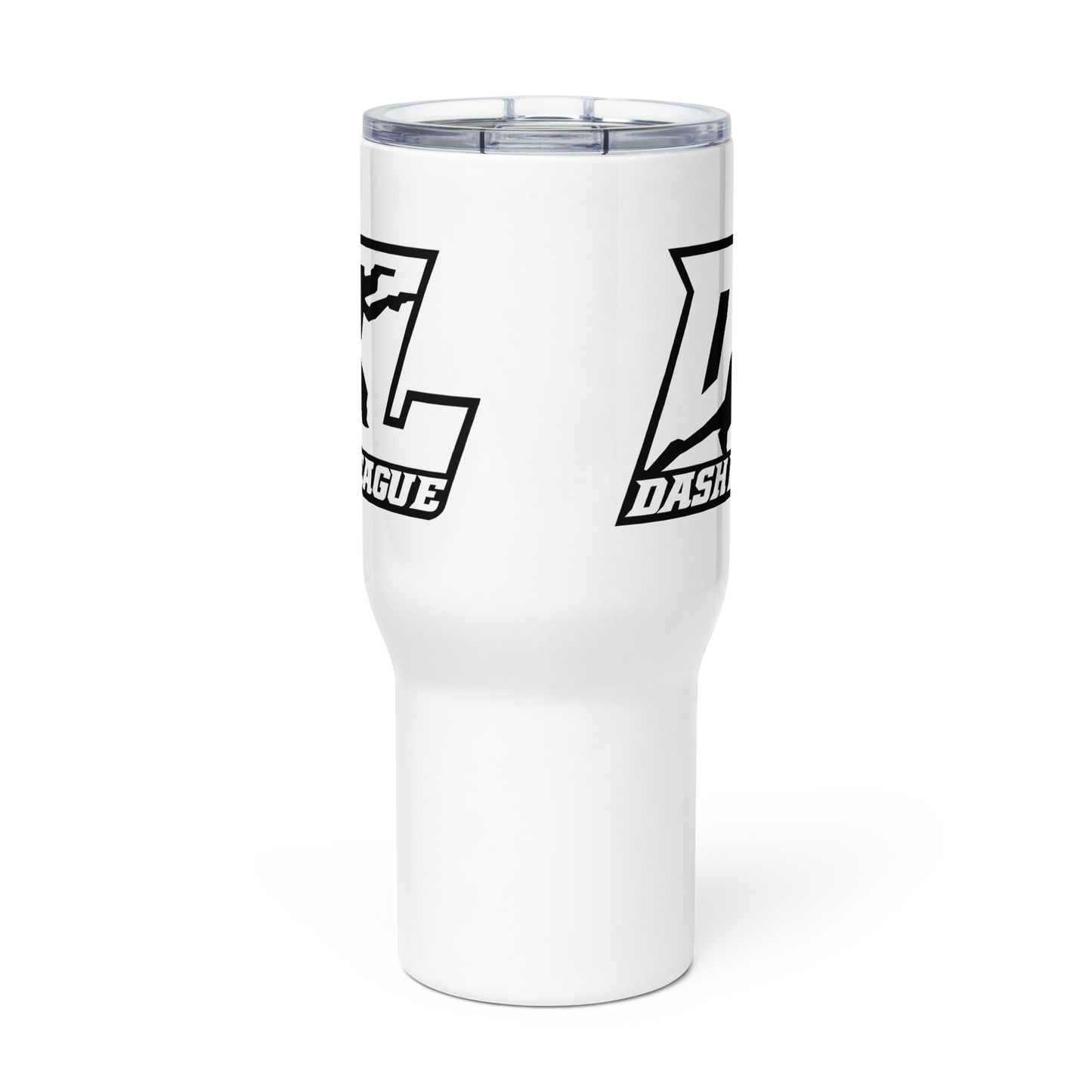 Travel Mug Black Outline DL Logo