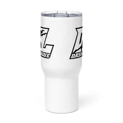 Travel Mug Black Outline DL Logo