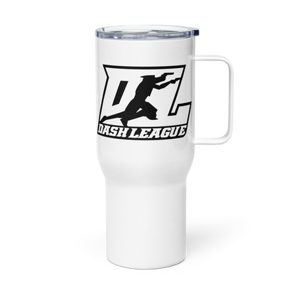 Travel Mug Black Outline DL Logo