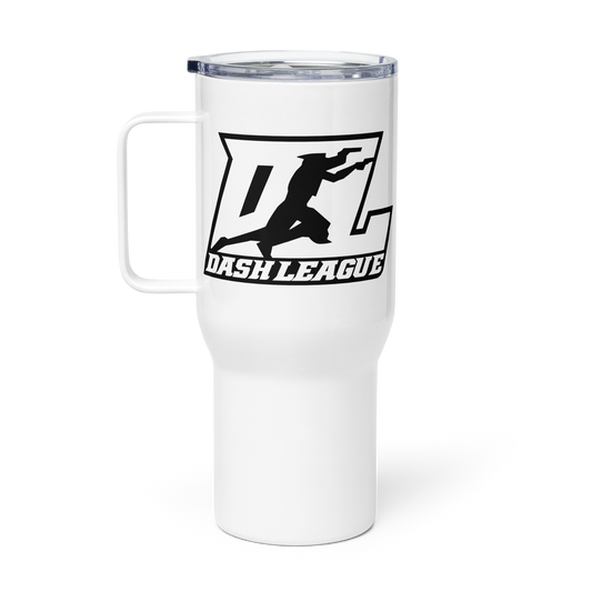 Travel Mug Black Outline DL Logo