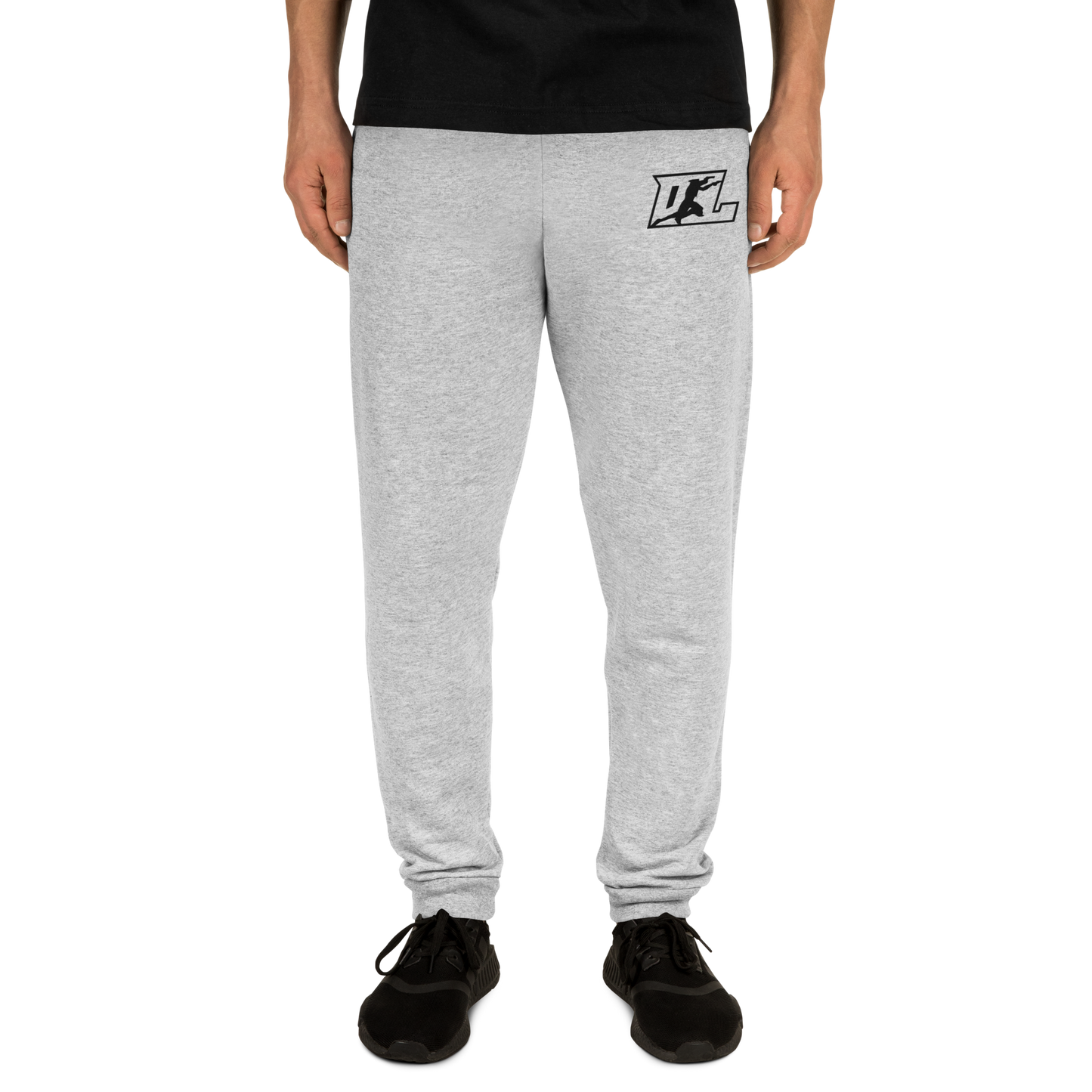 Joggers Embroidered Black Outline DL Logo