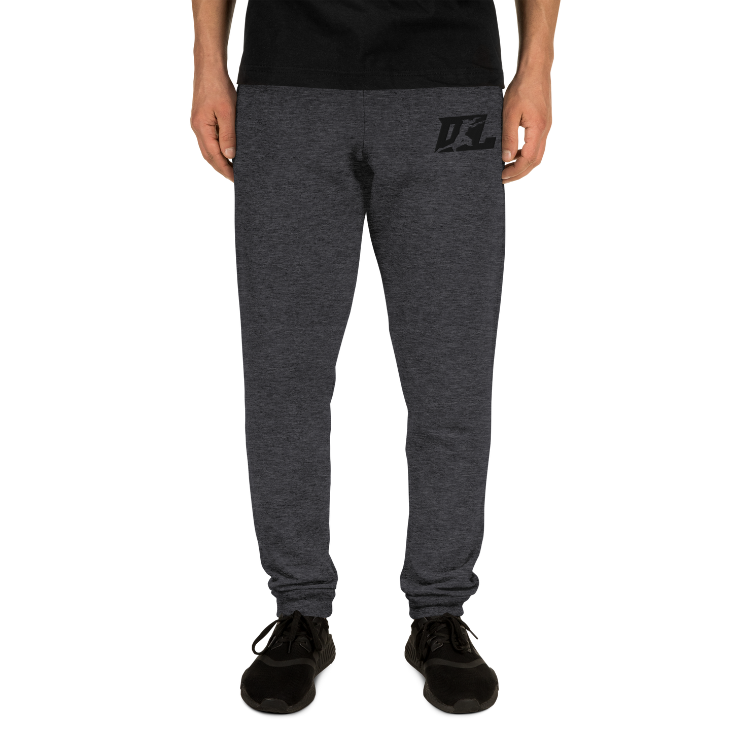 Joggers Embroidered Black DL Logo