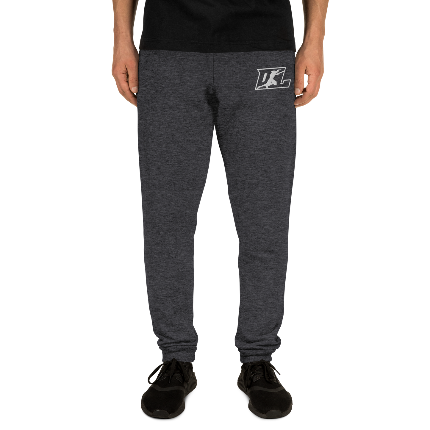 Joggers Embroidered White Outline DL Logo