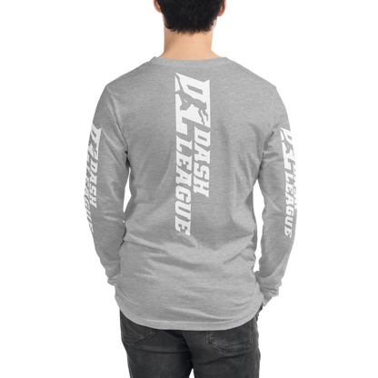 Long Sleeve Shirt White Wide DL Logo (Front+Back+Sleeves)