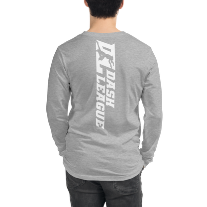 Long Sleeve Shirt White Wide DL Logo (Front+Back)