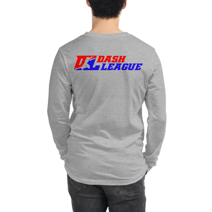 Long Sleeve Shirt Color with White Outline DL Logo (Front+Back)