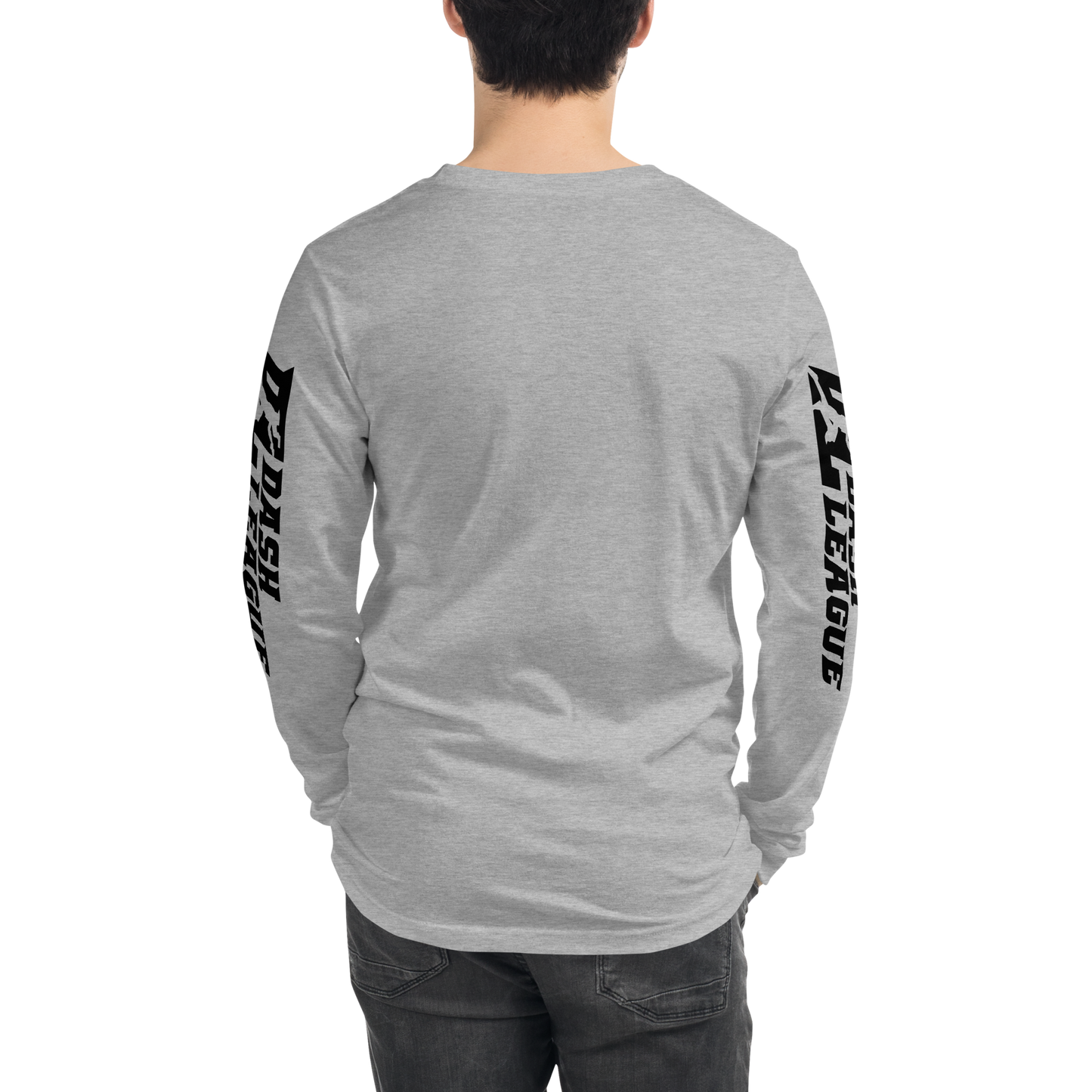 Long Sleeve Shirt Black Outline DL Logo (Front+Sleeves)