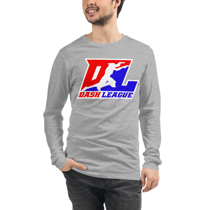 Long Sleeve Shirt Color with White Outline DL Logo (Front+Back)